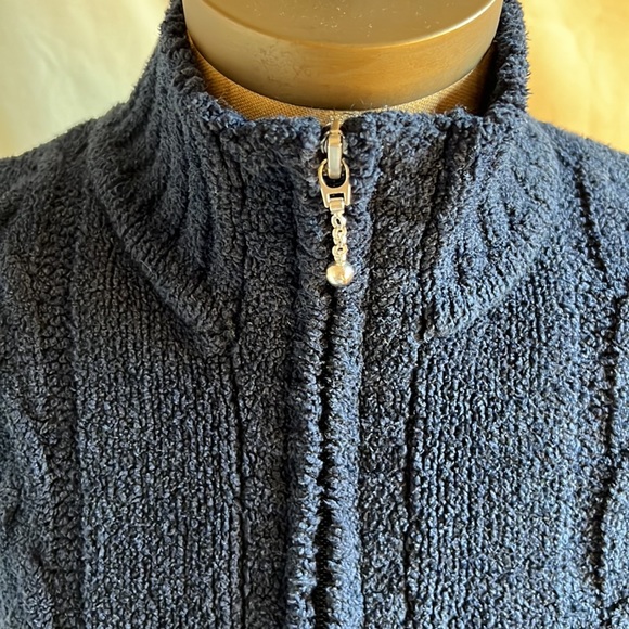 EUC Christopher &  Banks blue sweater vest size Medium - Picture 10 of 13